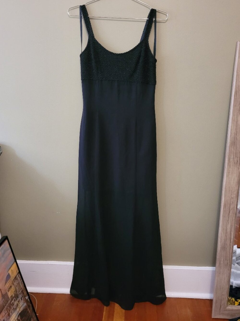 Black Vintage Reggio Evening Slip Dress